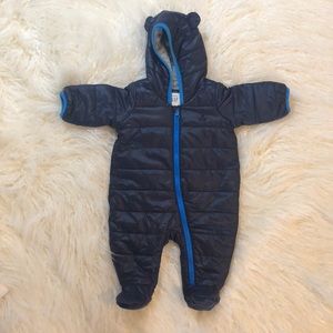 Baby gap puffer onesie, 0-3 months
